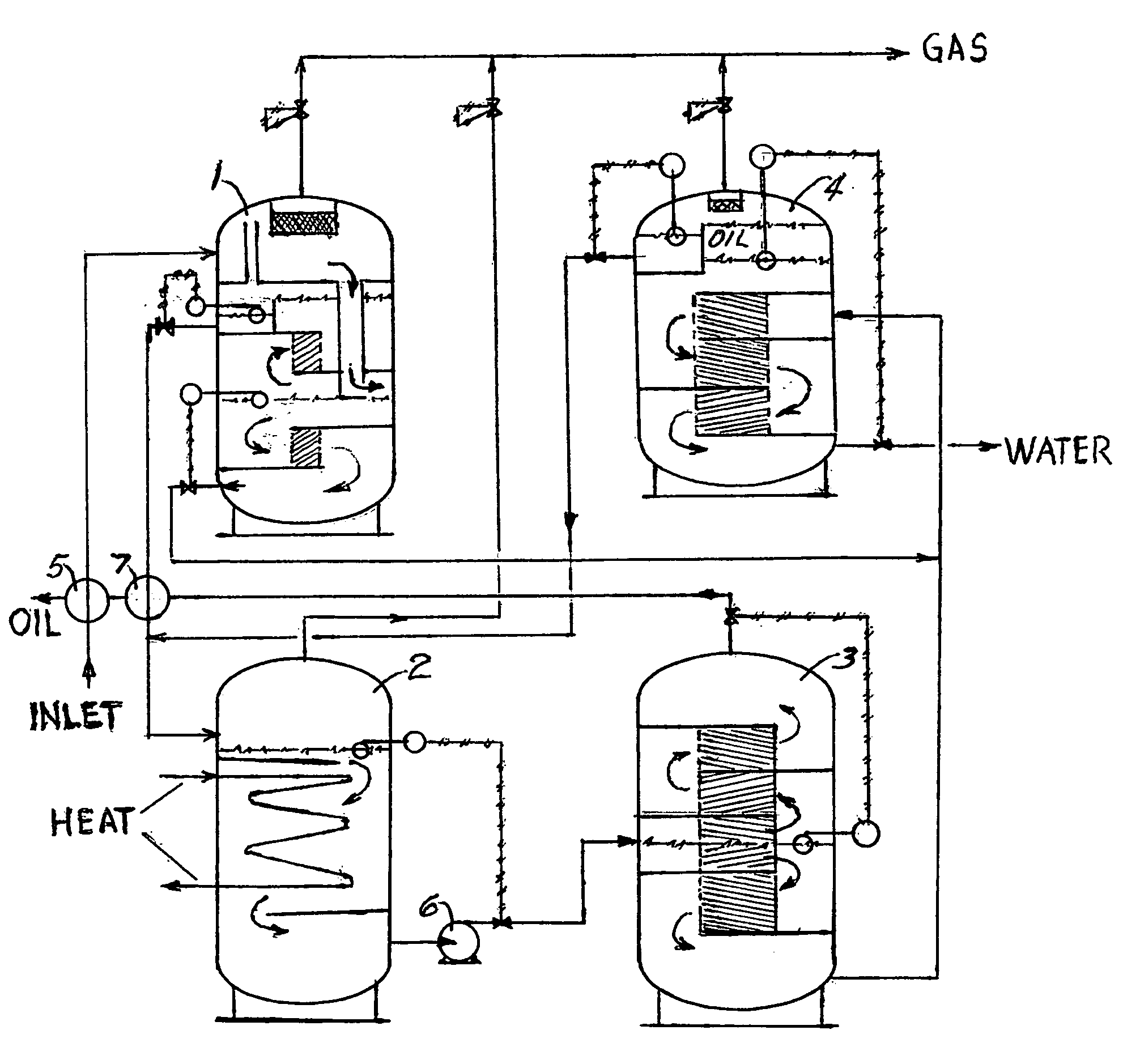 Oil production processing system for swaying service