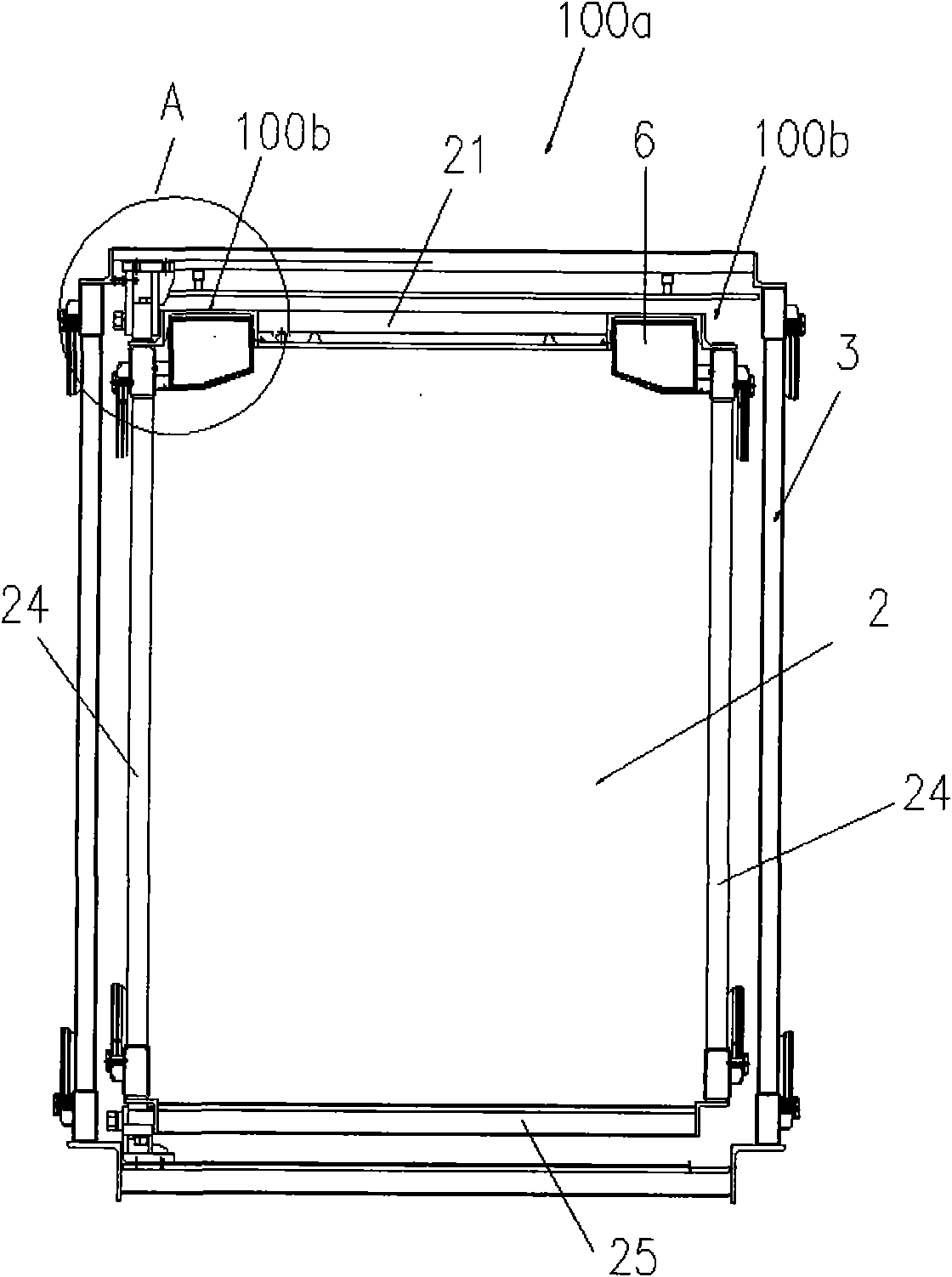 Wind pipe device, air conditioning system provided with wind pipe device and boarding bridge provided with air conditioning system