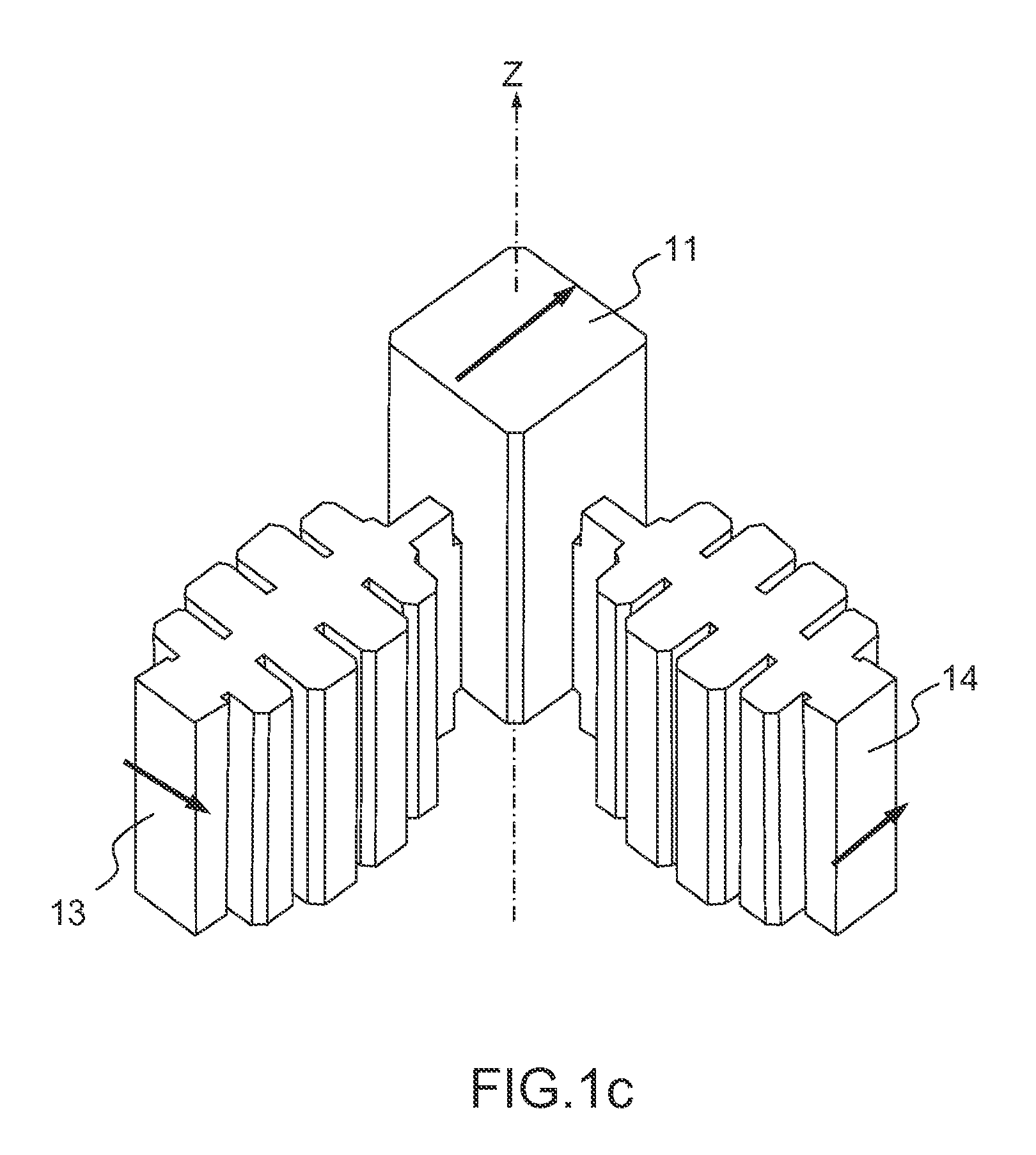 Compact bipolarization power splitter, array of a plurality of splitters, compact radiating element and planar antenna comprising such a splitter