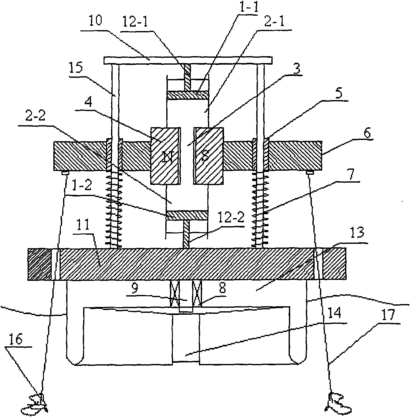 Float suspended liquid metal magnetic fluid wave energy direct generating device