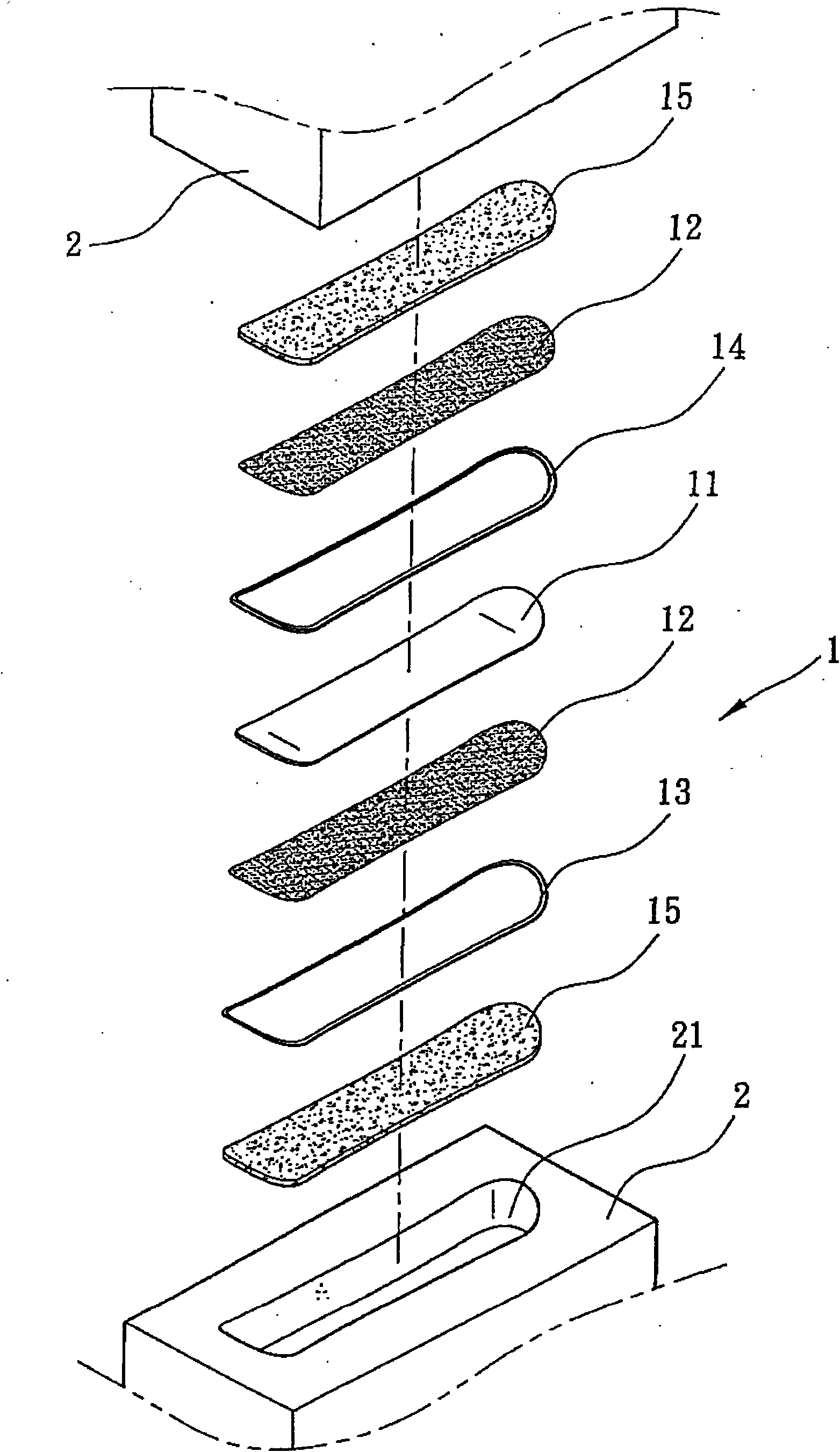 Method for producing recoverable environmentally-friendly ski