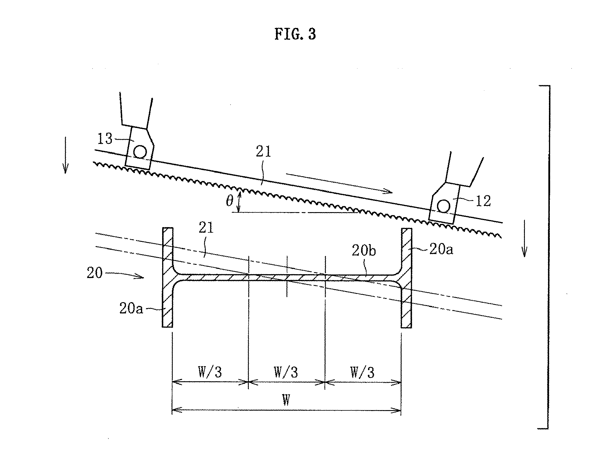 Method of severing h-beams by horizontal band saw machine, control unit, and horizontal band saw machine