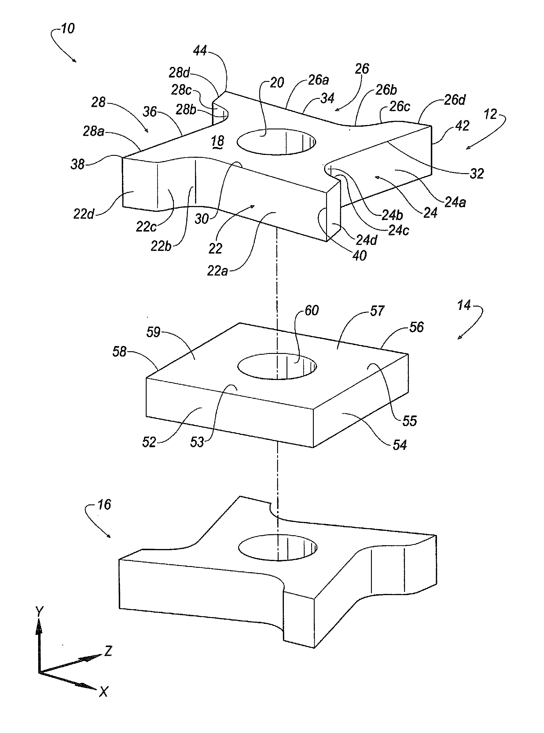 Indexable cutting insert with positive axial rake angle and multiple cutting edges