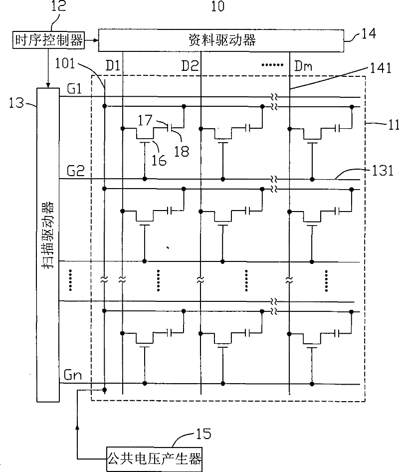 Liquid crystal display and its common voltage driving method