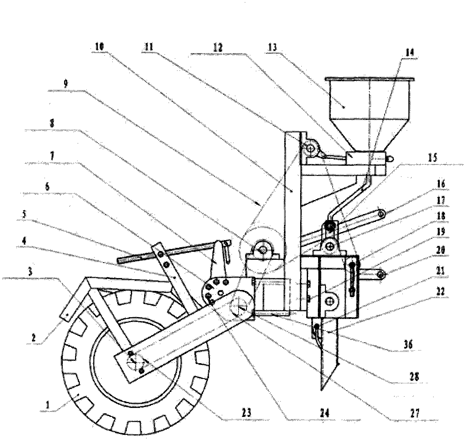 Fertilizer applicator for crop seedlings