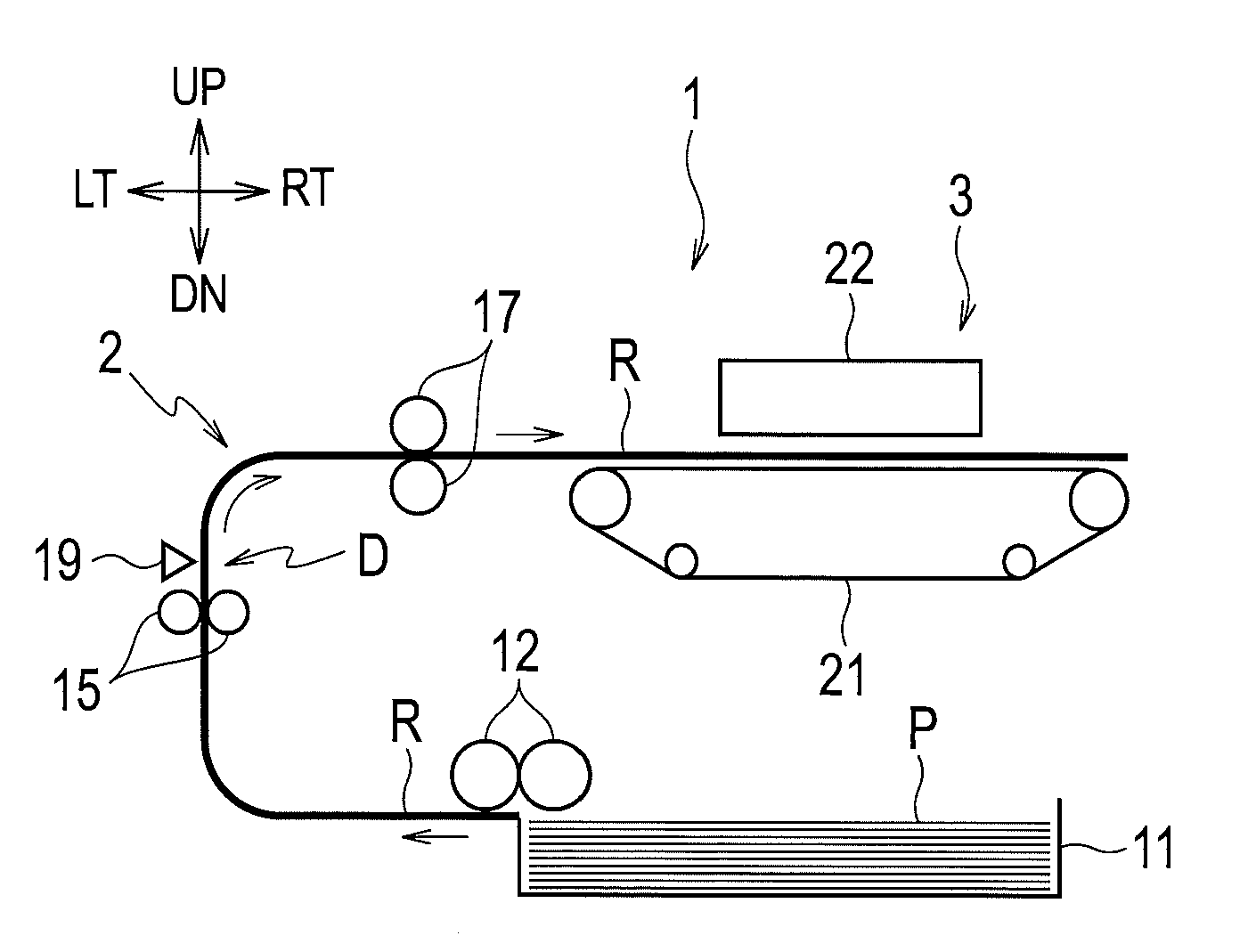 Paper feeding device