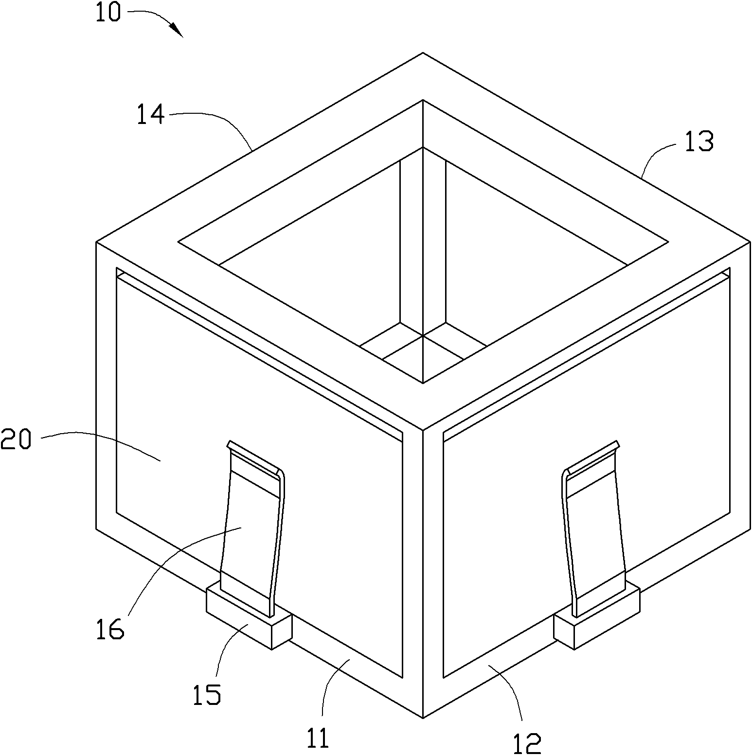 Magnet fixing frame and voice coil motor using same