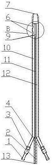 Anti-infection hemodialysis pipe and use method thereof