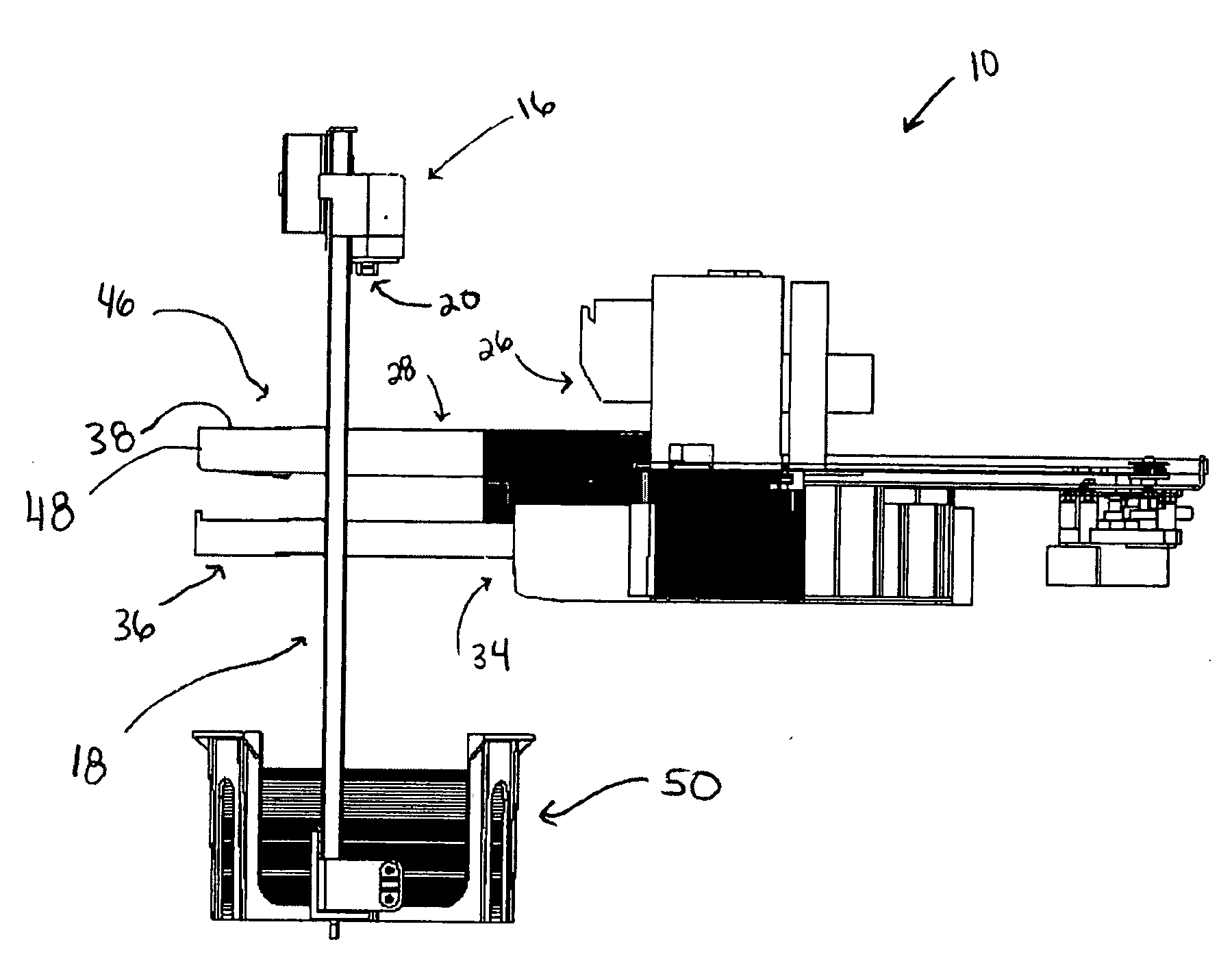 Disc transport and method of disc removal