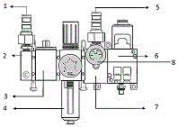 Control method of universal conversion integrated gas circuit module