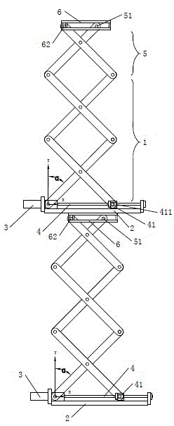 Numerical controllable scissor mechanism and its composite scissor mechanism driving system