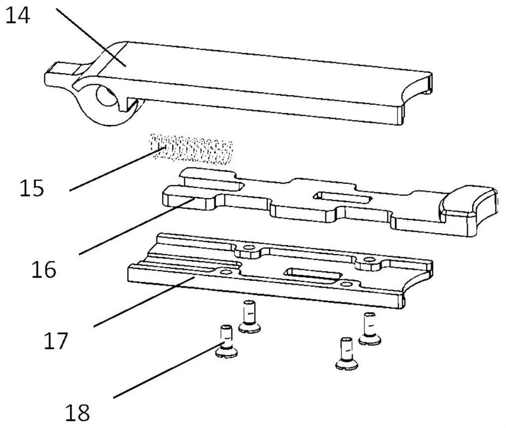 Rapid ejection and quick locking structure of storage disk of airborne recording equipment