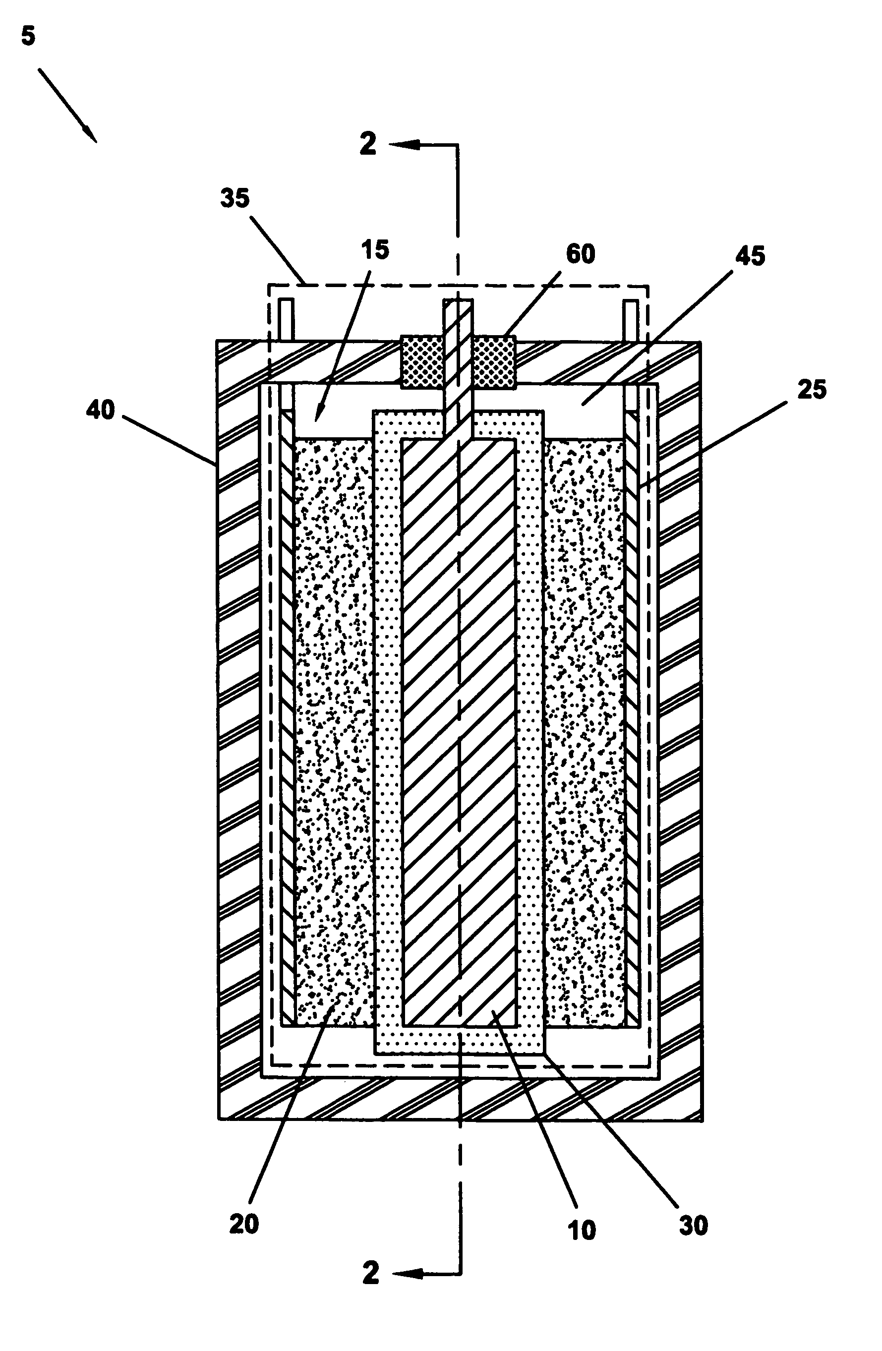 Heterogeneous electrochemical supercapacitor and method of manufacture