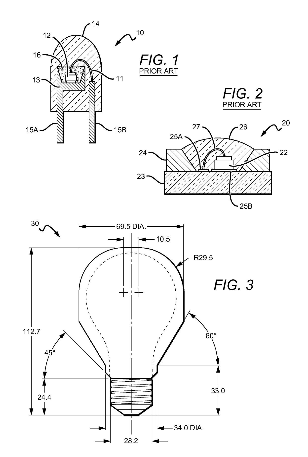 Solid state lamp with light directing optics and diffuser