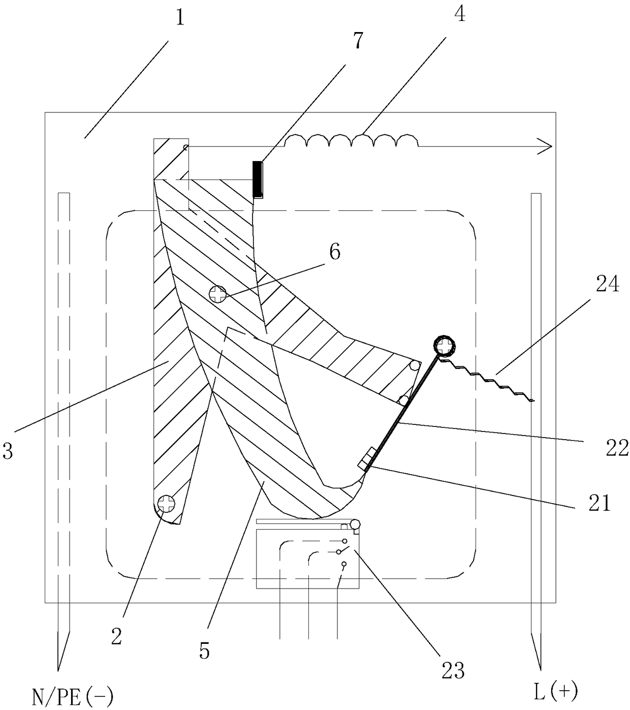 Tripping mechanism and surge protection device equipped with tripping mechanism