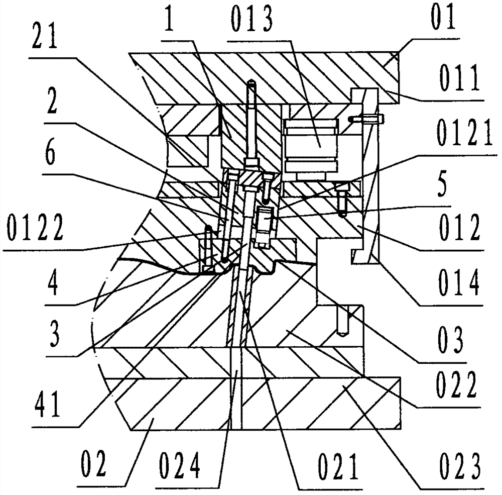 Stamping die slanted blanking device capable of being replaced rapidly