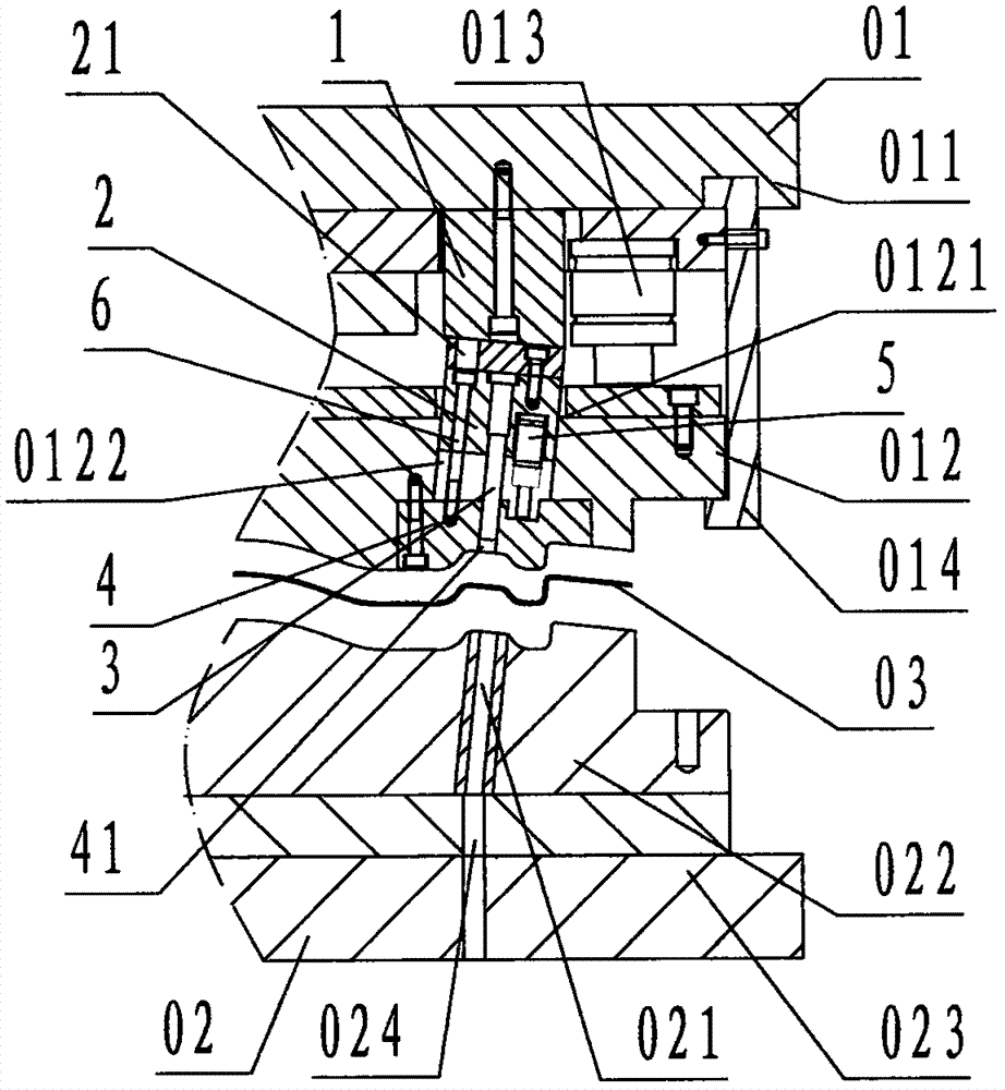 Stamping die slanted blanking device capable of being replaced rapidly