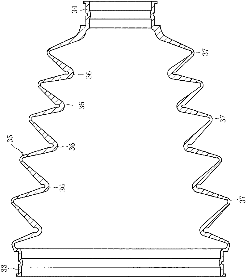 Protective cover for constant velocity universal joint and constant velocity universal joint