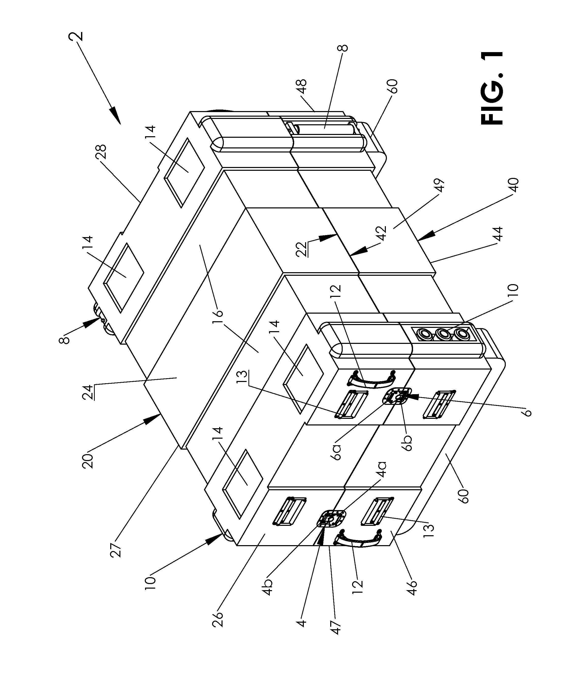 Aircraft emergency slide containers and methods of using such containers