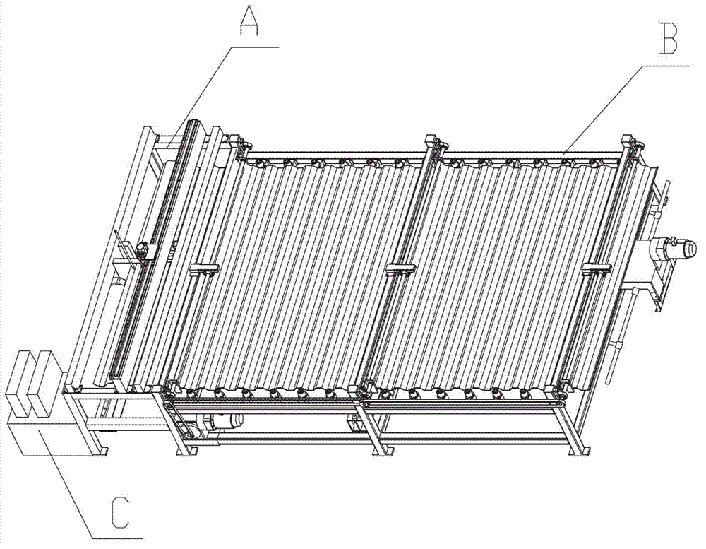 Two-dimensional adjustable flame cutting device for cutting online steel plate