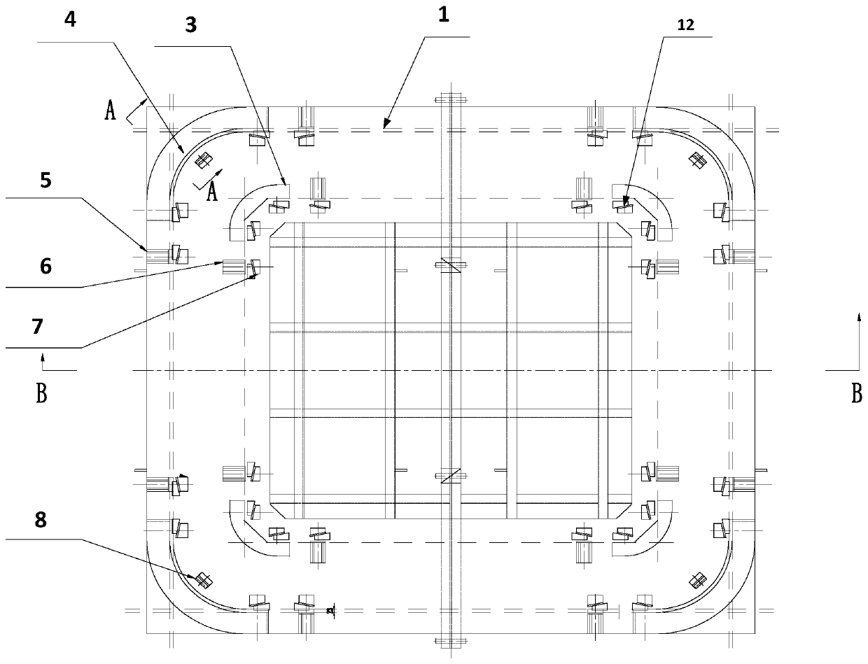 Quick positioning assembly steel ring fixing device