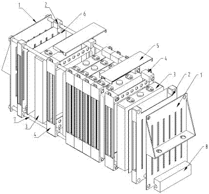 Square cell packing module