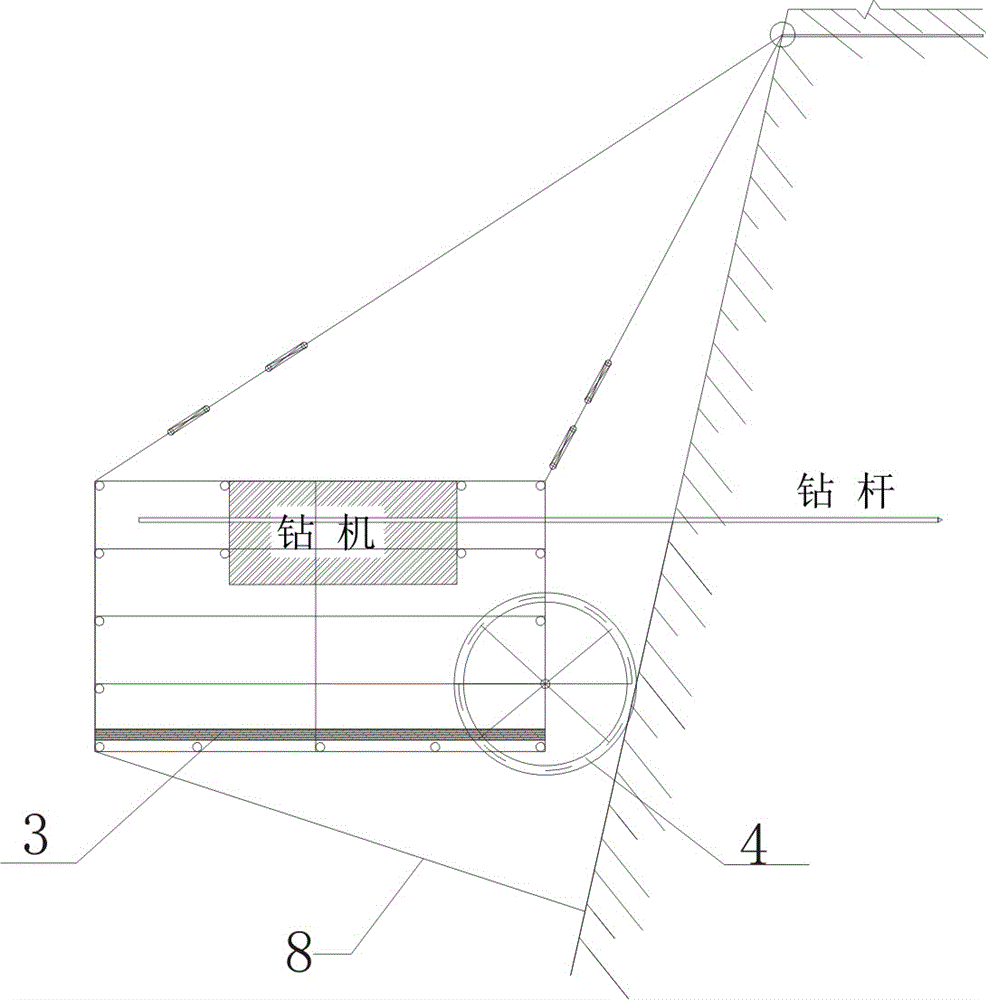 Construction technology of hanging basket moving platform for high slope