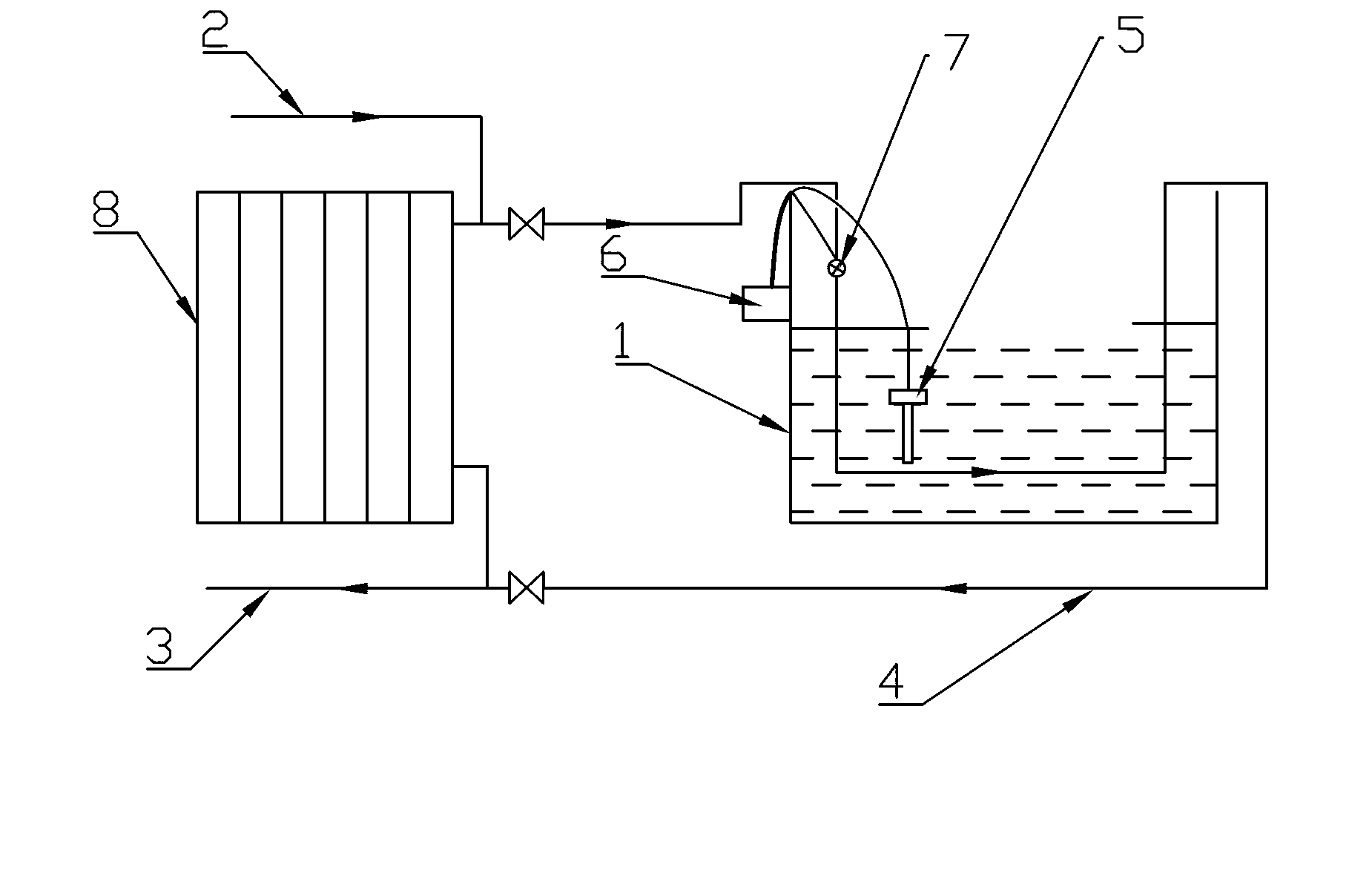 Heating device of tropical fish tank