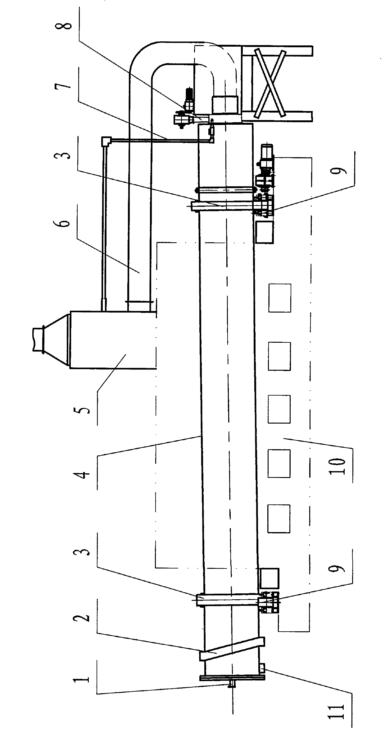 Active carbon horizontal converter