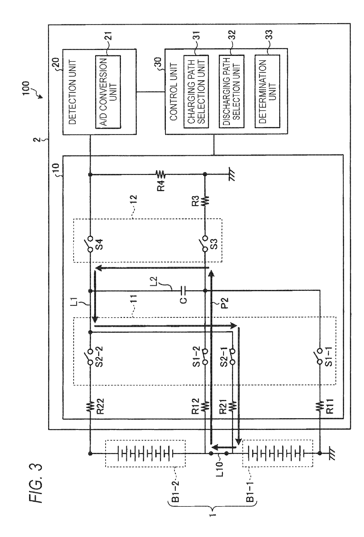 Voltage detection device, voltage detection method, abnormality determination device, abnormality determination method, and battery pack system