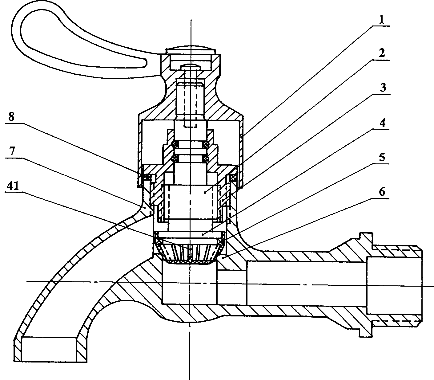 Cut-off valve structure for fast opening or closing