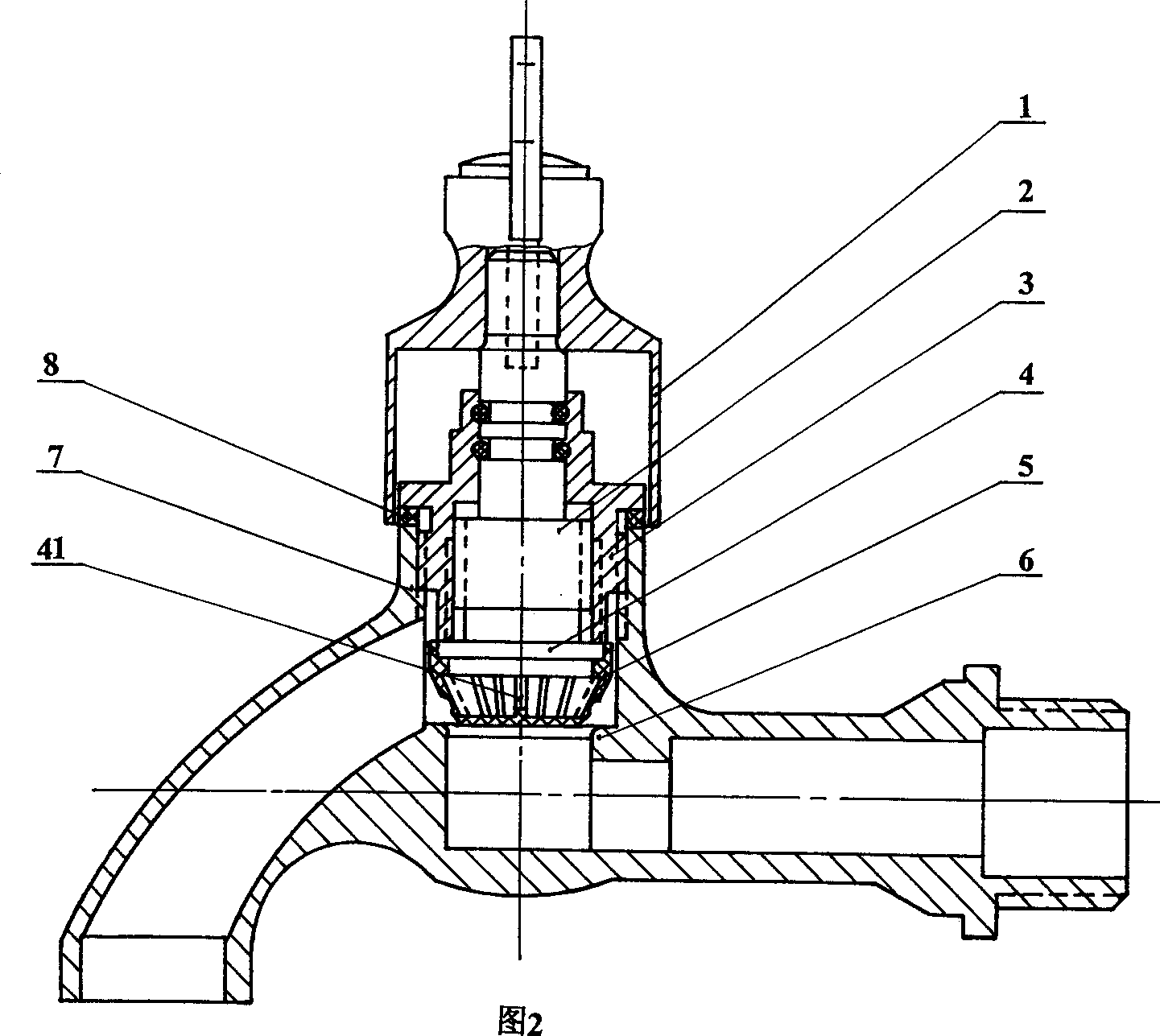 Cut-off valve structure for fast opening or closing