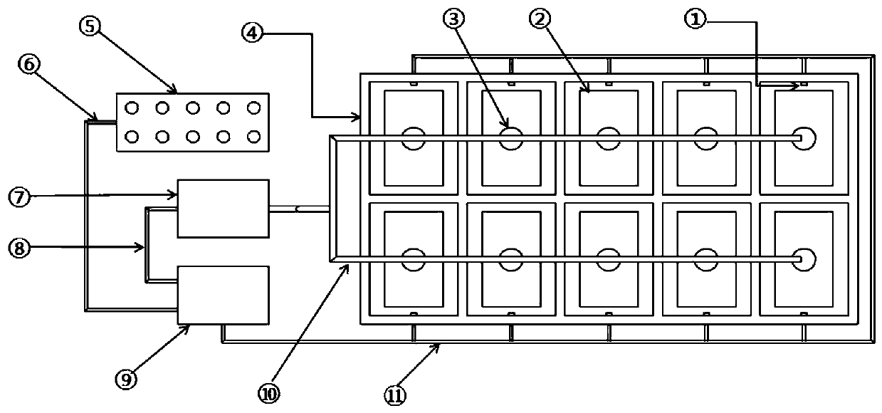 Separated automatic fire extinguishing system of lithium ion battery for new energy vehicle