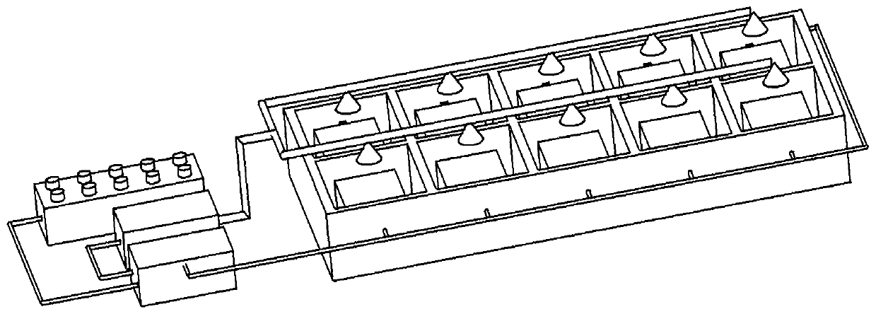 Separated automatic fire extinguishing system of lithium ion battery for new energy vehicle