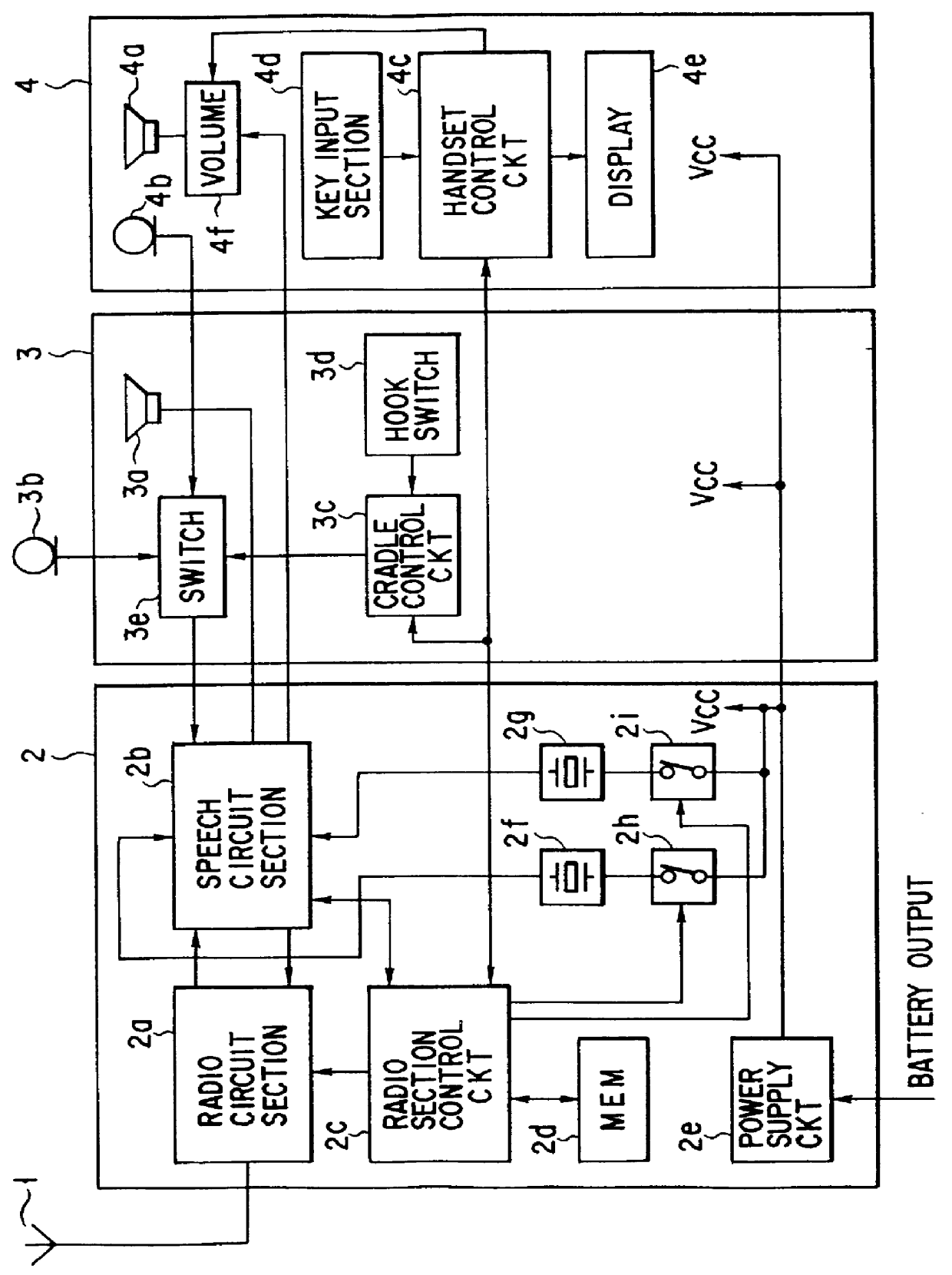 Radio communication apparatus for use in dual-mode radio communication system and having factor variable control means dependent on the set mode