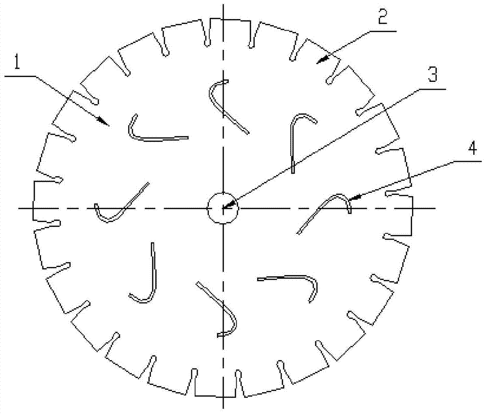 Low-noise circular saw web and preparation method thereof