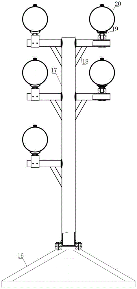 Detection device and detection method for target image of large non-uniform light field