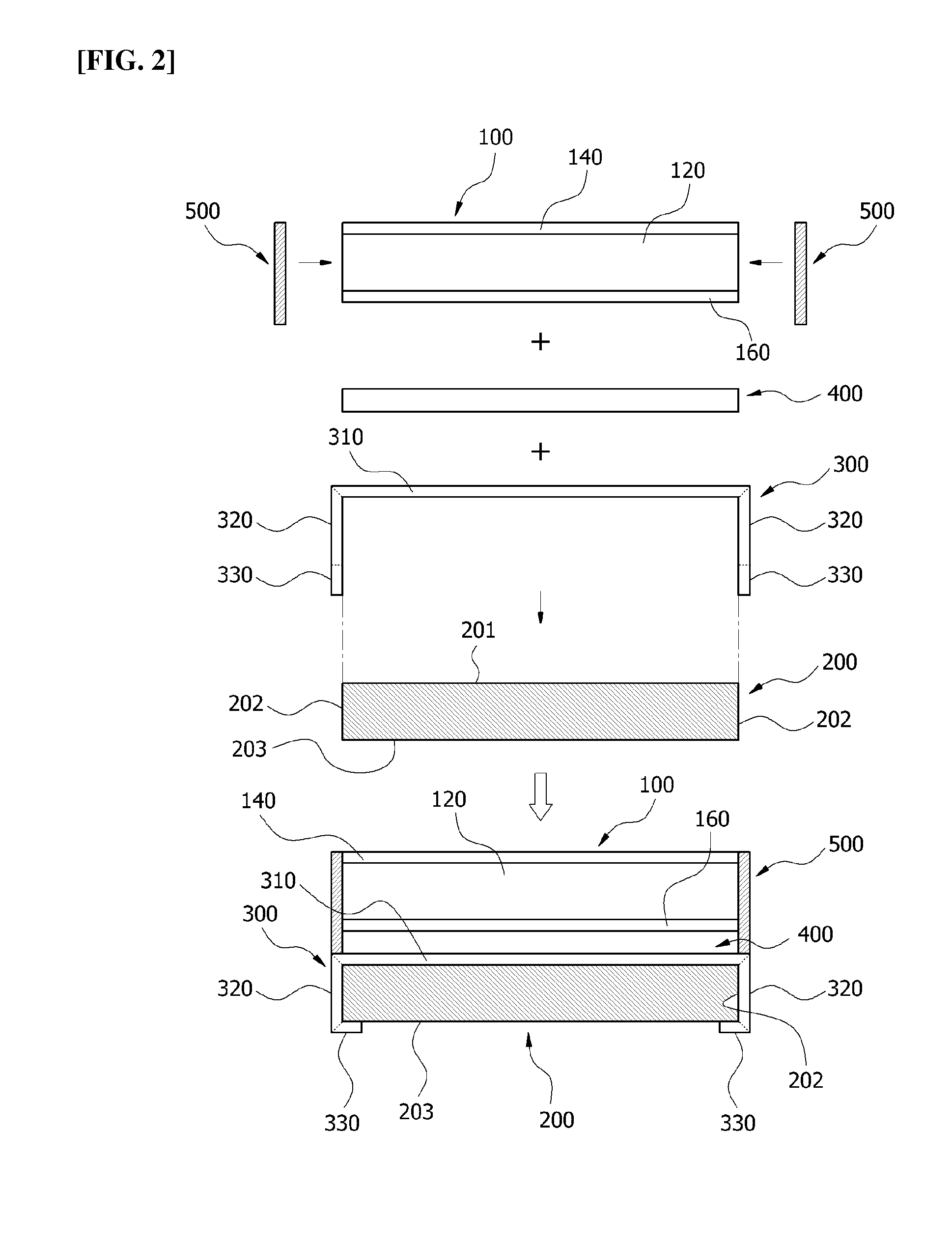 Packaging film for display device