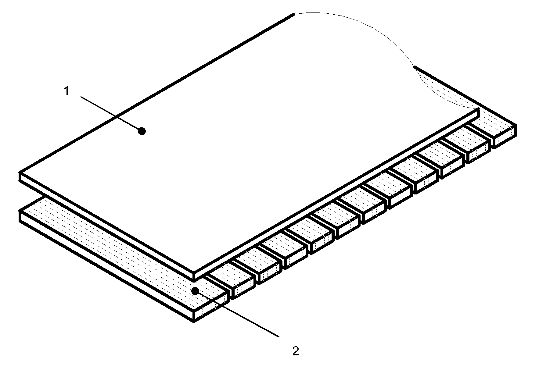 Engineered wood floor using core material with vertical glue-line position