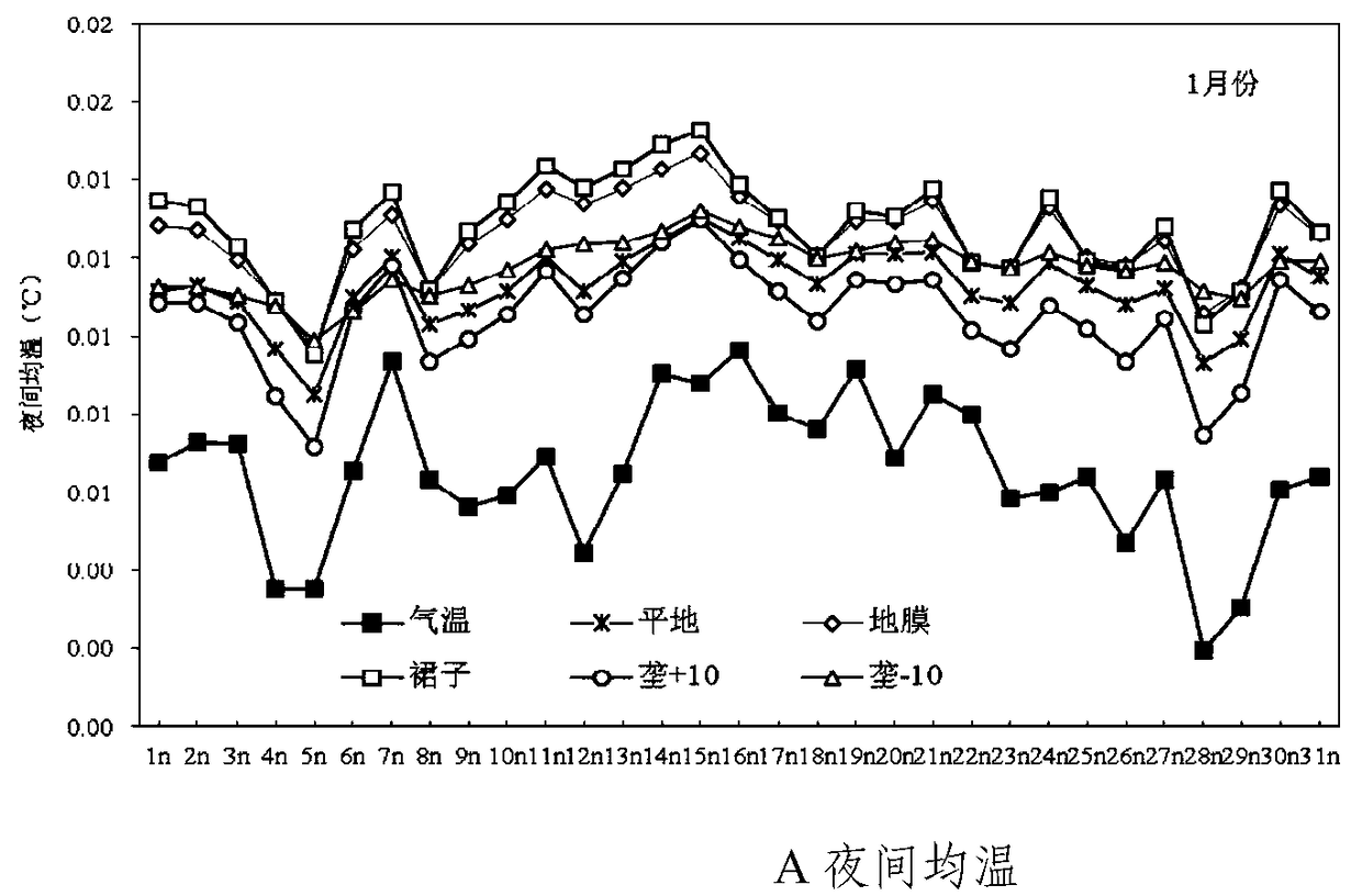 Method for promoting the spring growth of grapes by using skirt membrane