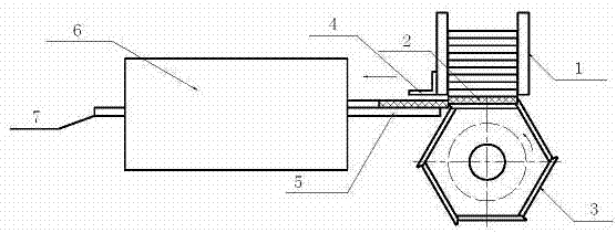 Pad conveying mechanism of combined grinder of automobile brake pad