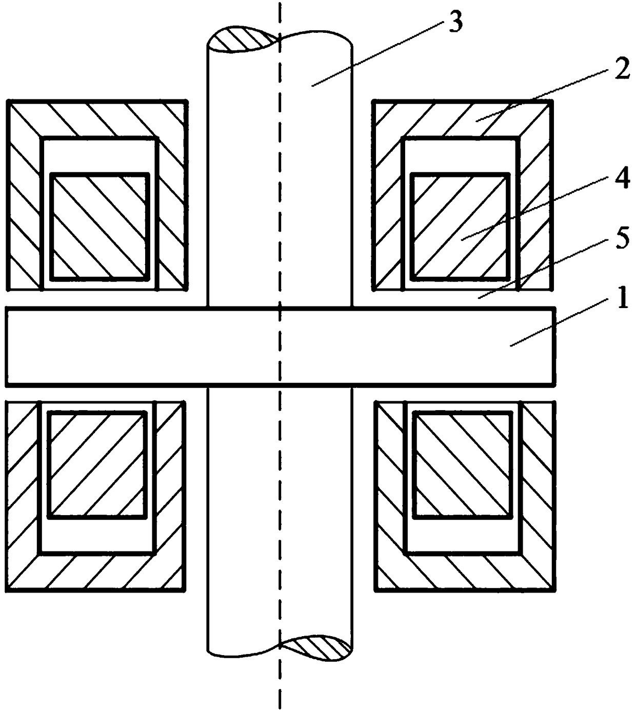 Electromagnetic thrust bearing structural parameter optimization method based on double-target genetic algorithm