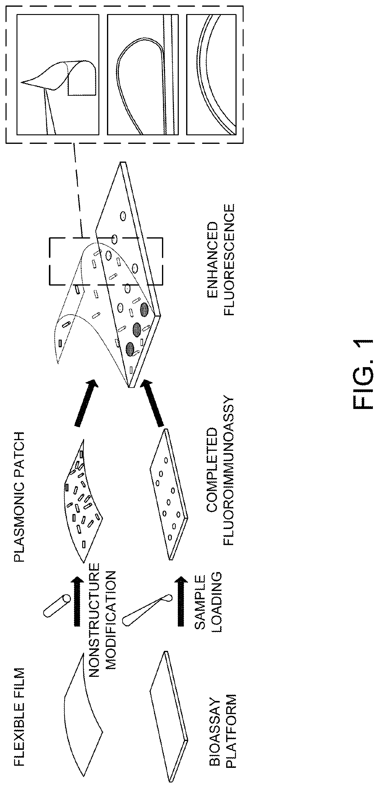 Plasmonic patch as a universal fluorescence enhancer