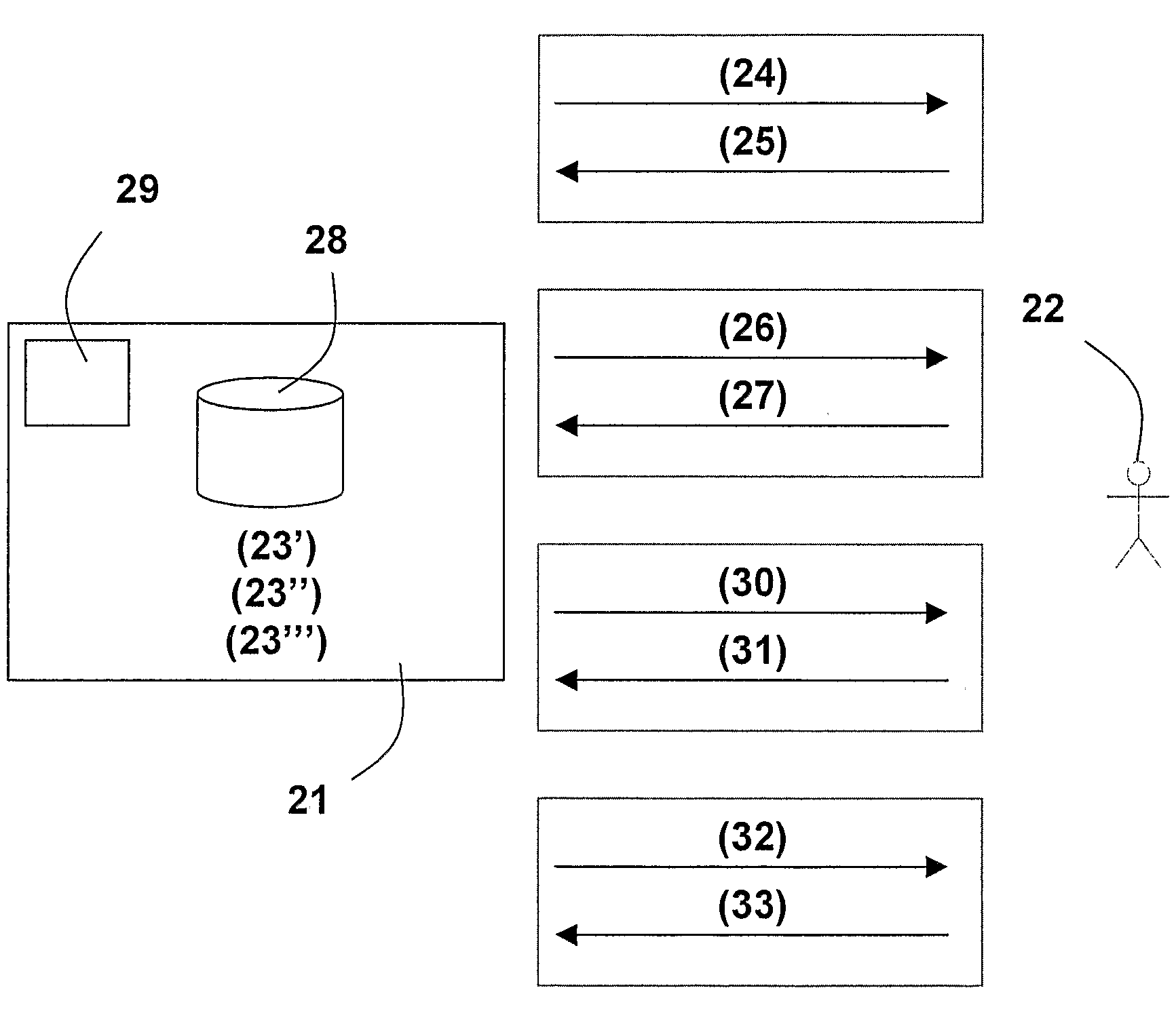 Method and system for electronic reauthentication of a communication party