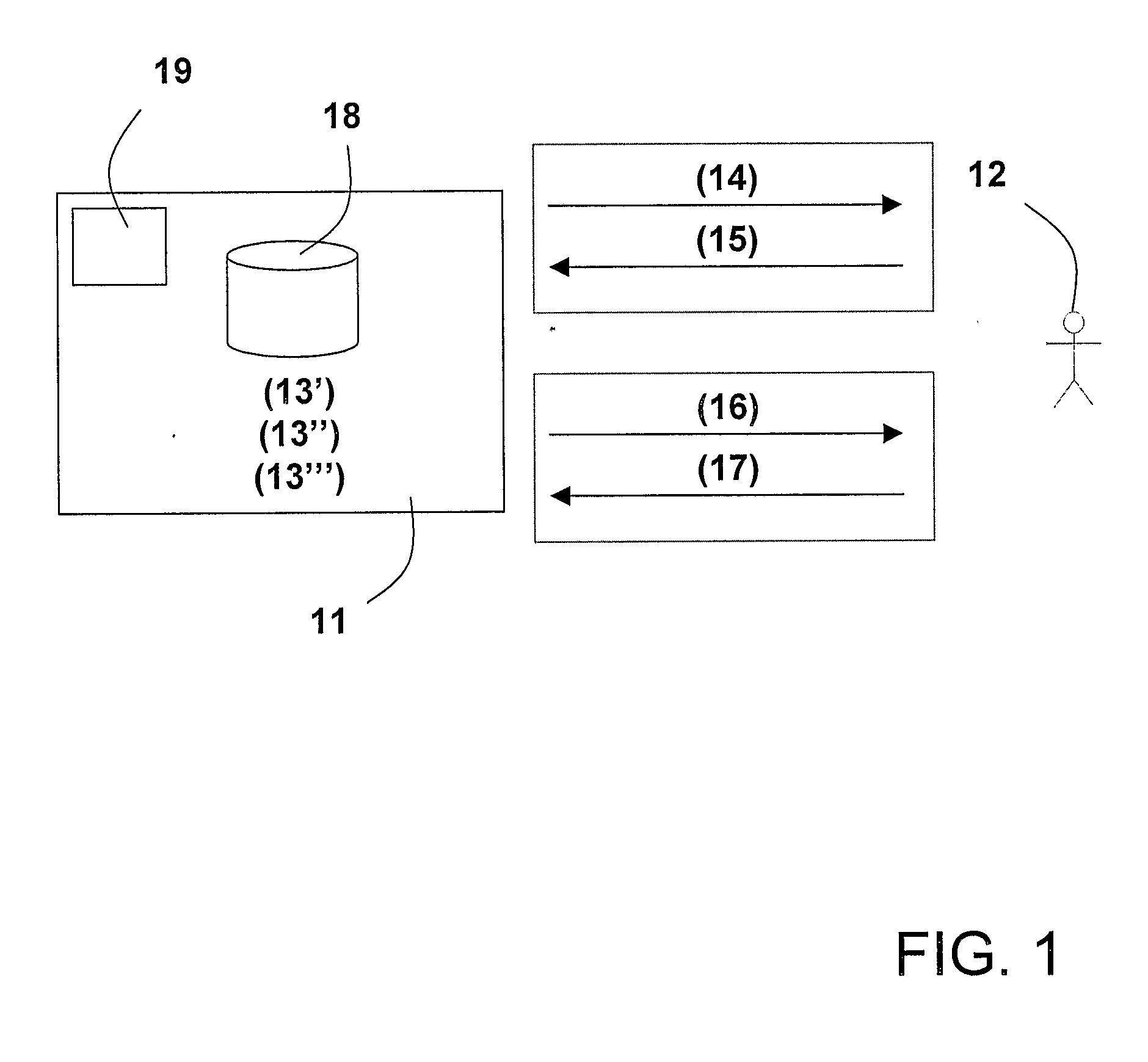 Method and system for electronic reauthentication of a communication party