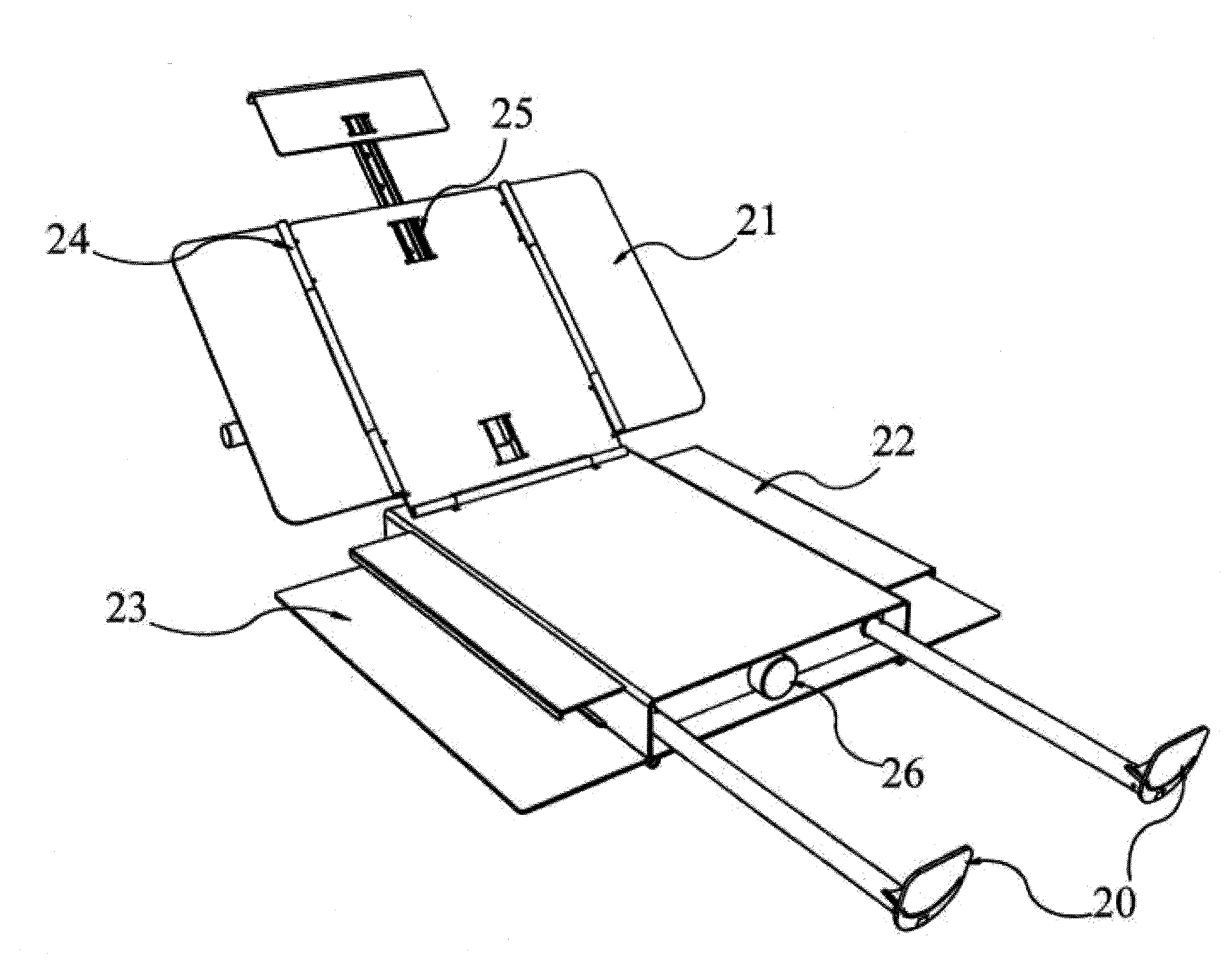 Compact and portable gynecological exam device