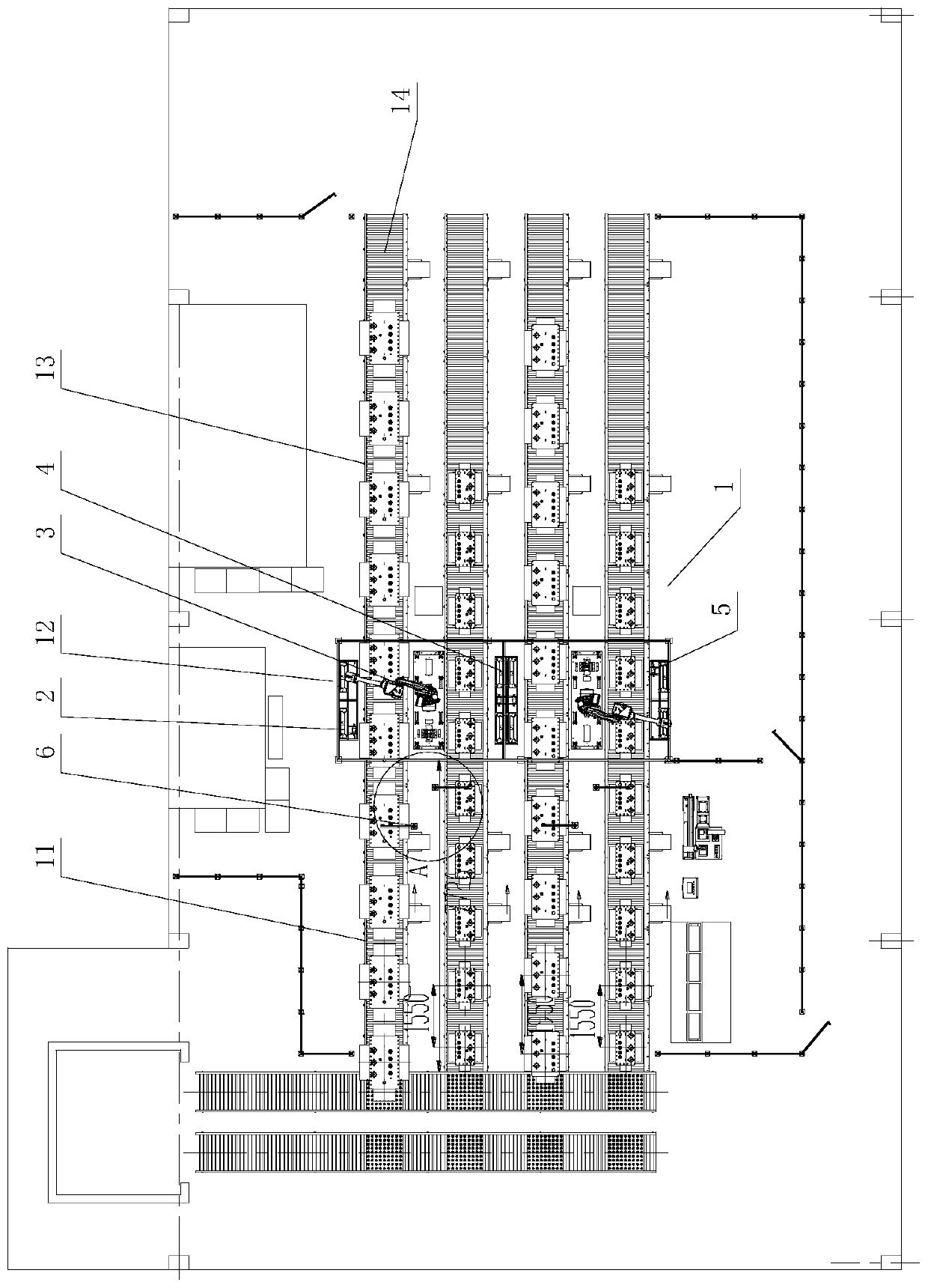 Intelligent test line and method for distribution transformer