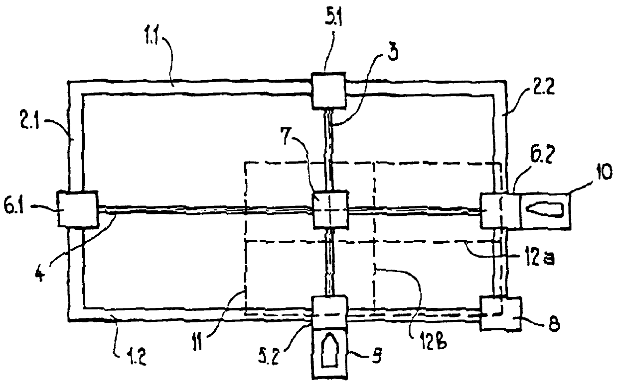 Device for fitting bar components in a frame