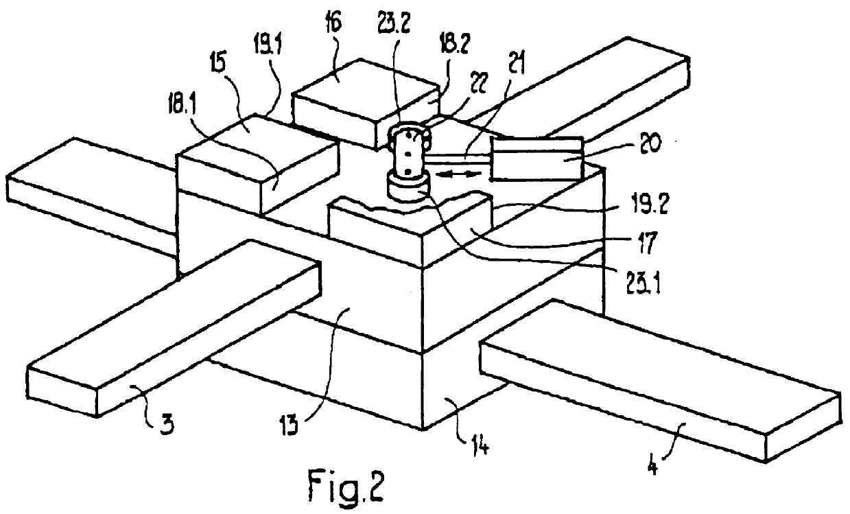 Device for fitting bar components in a frame