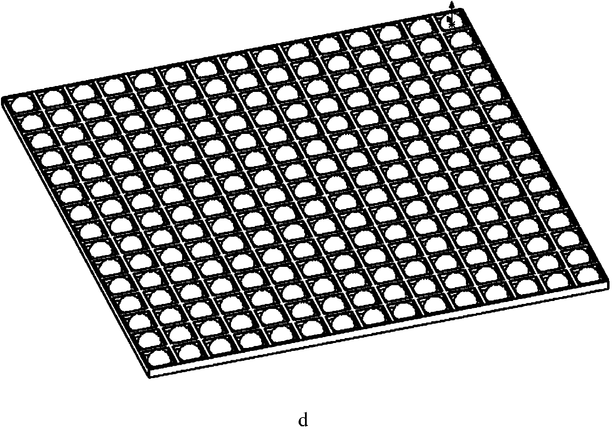 Light two-component soft thin layer local resonance acoustic material structure